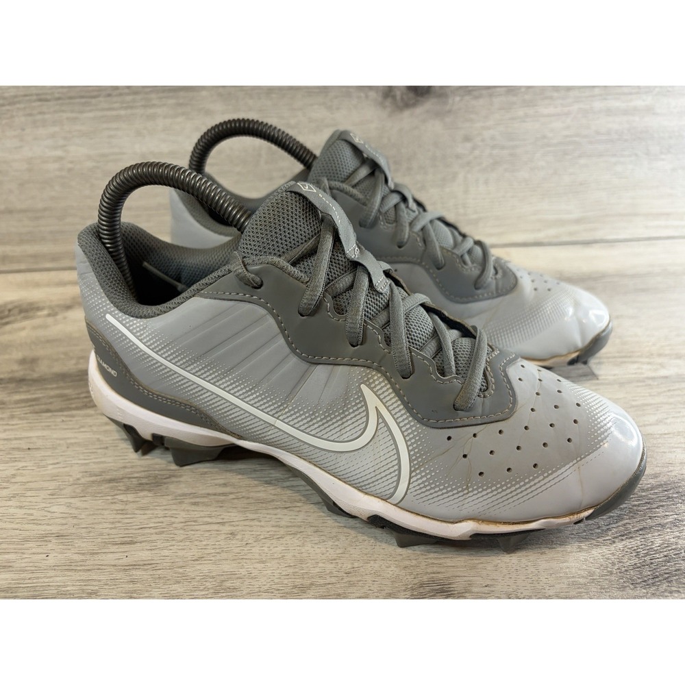 Nike FastFlex Baseball Cleats Youth Size 6Y Gray Diamond DJ6525-012 Sneakers